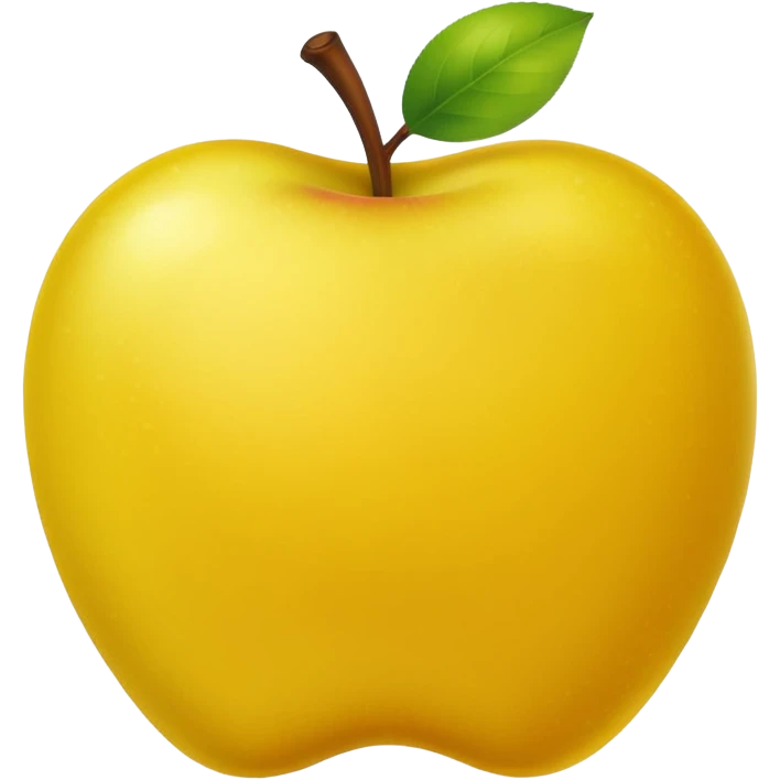 Yellow apple emoji