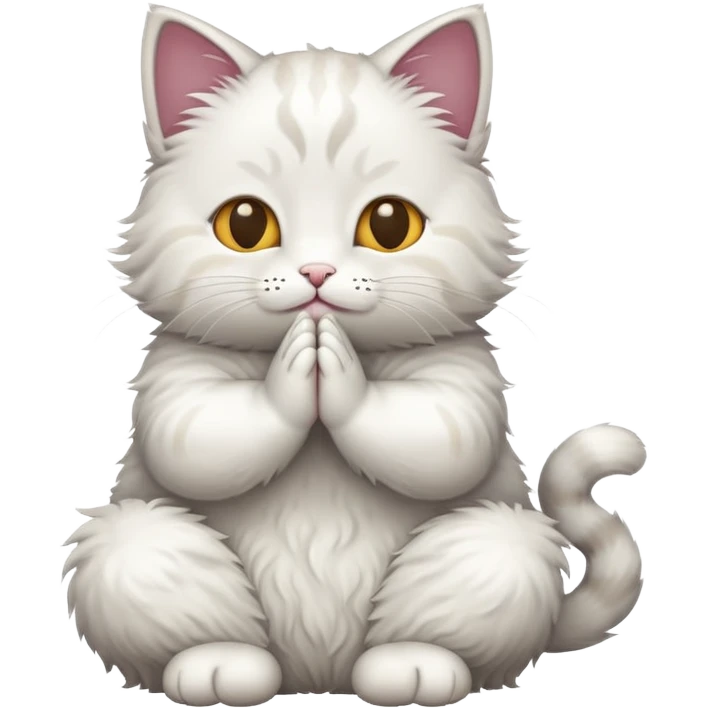 Cat praying  emoji