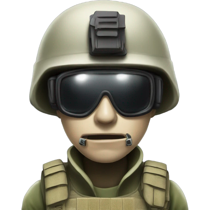 Ghost from call of duty.  emoji