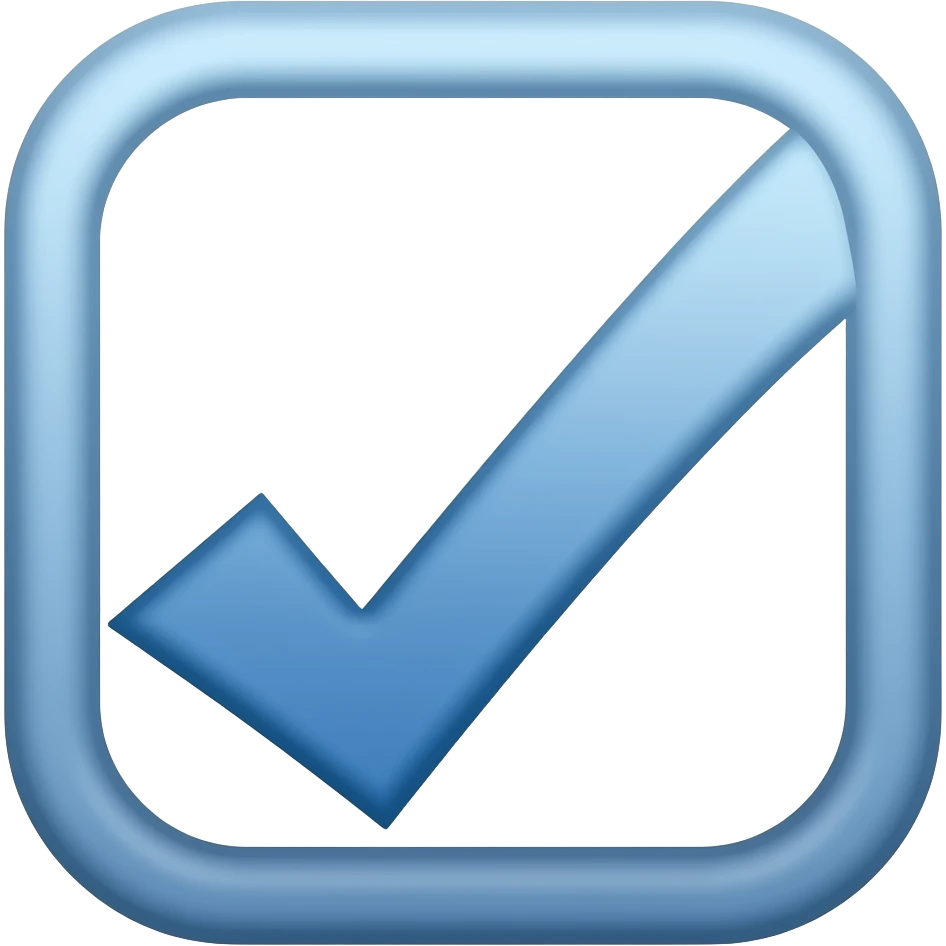 I want a blue tick emoji emoji