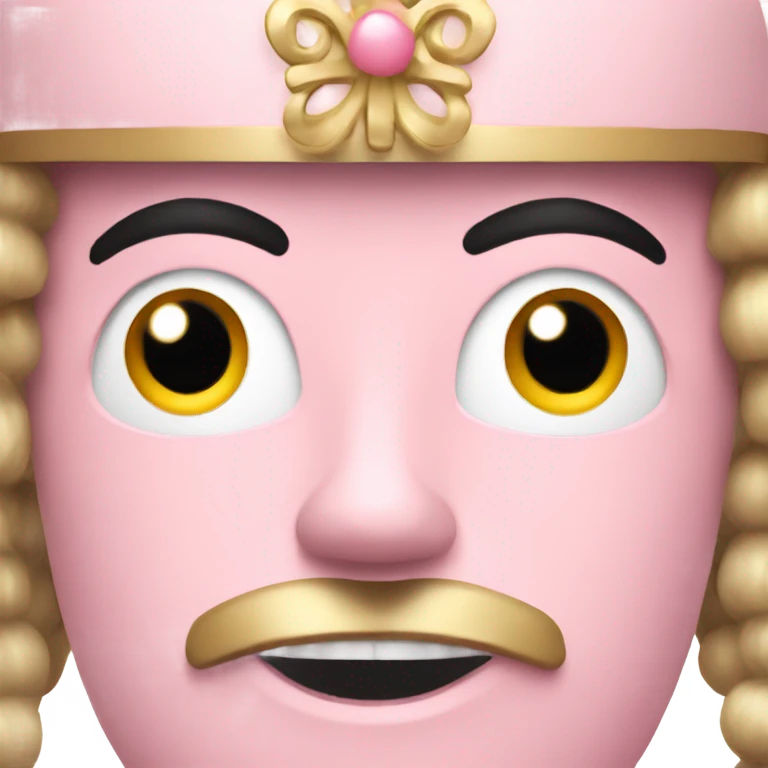 Light pink nutcracker emoji
