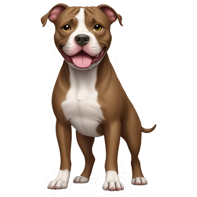 full body pit bull dog  emoji