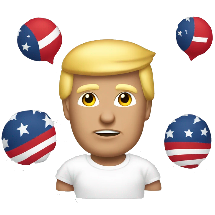 Trump wearing a “make recruitment great again” T-shirt emoji