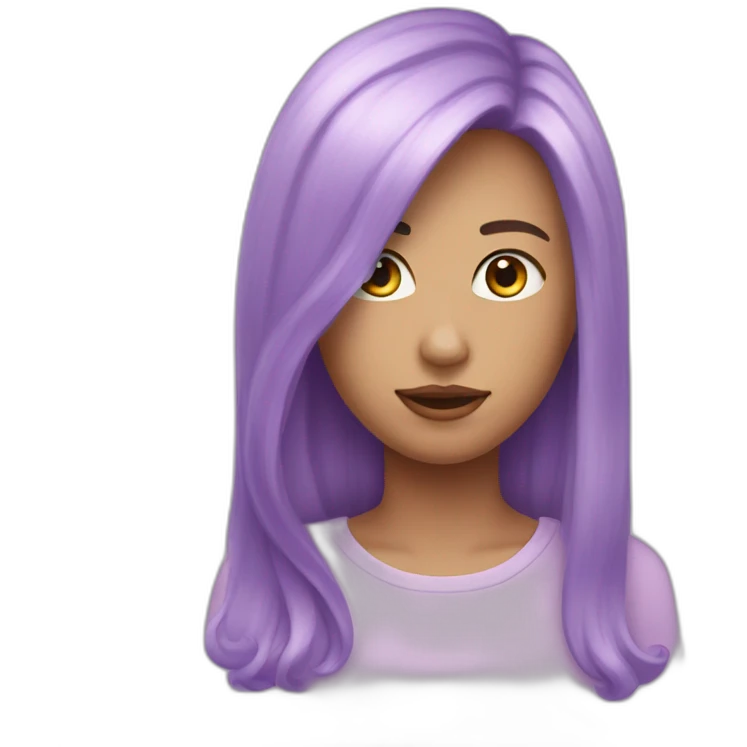 pastel purple heard emoji