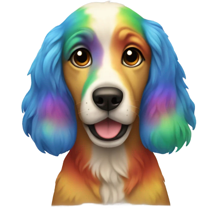 Rainbow dog  emoji