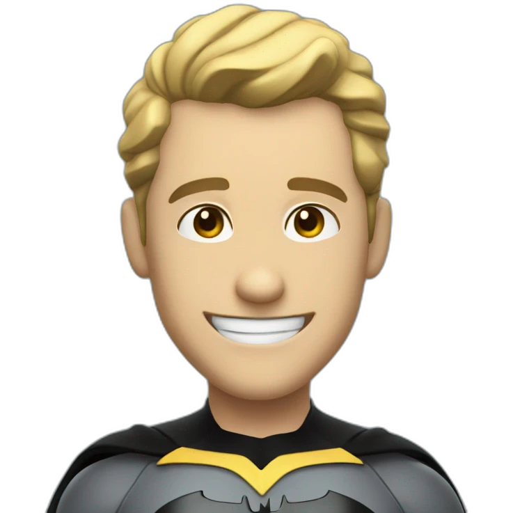 Batman sonriendo emoji