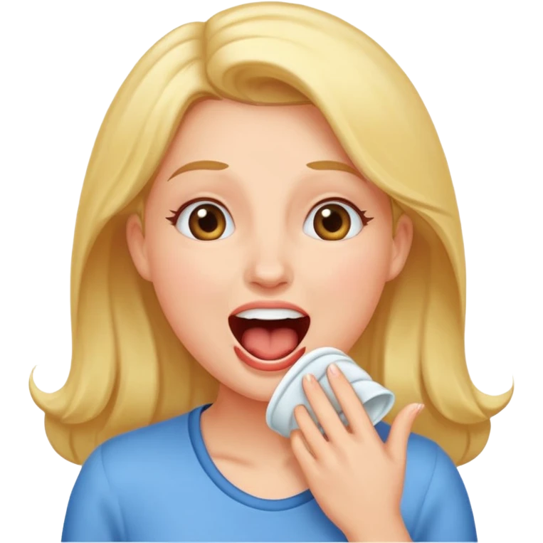 woman burping emoji