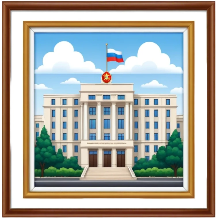 Russia Embassy building.  looks realistic. Not a painting, just a building emoji