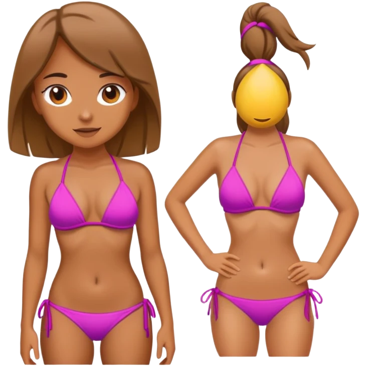 girl in bikini emoji