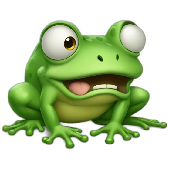 angry frog emoji