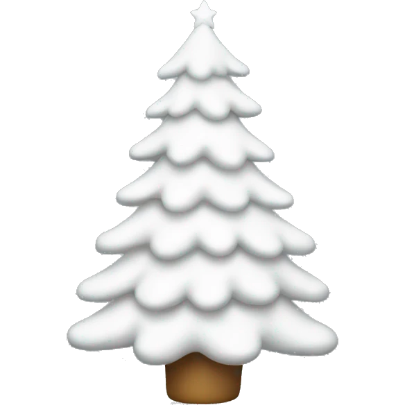 white christmas tree  emoji