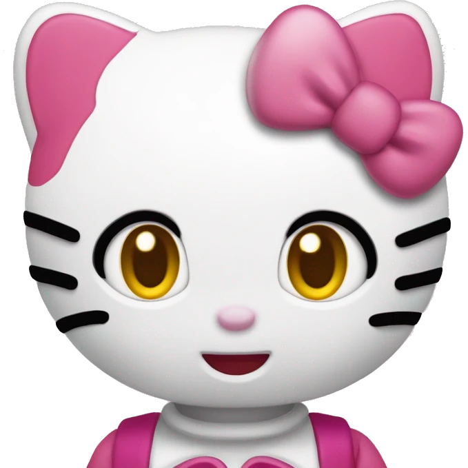Hello kitty cœur yeux  emoji