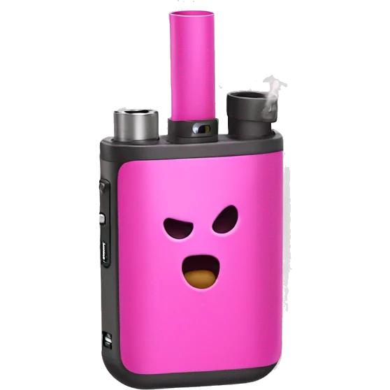 Pink vape smoking device  emoji