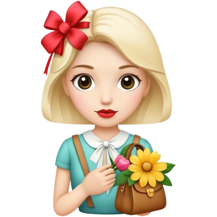 🙎🏻‍♀️🌸🎀🛍️ emoji