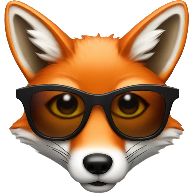 fox with sunglasses emoji