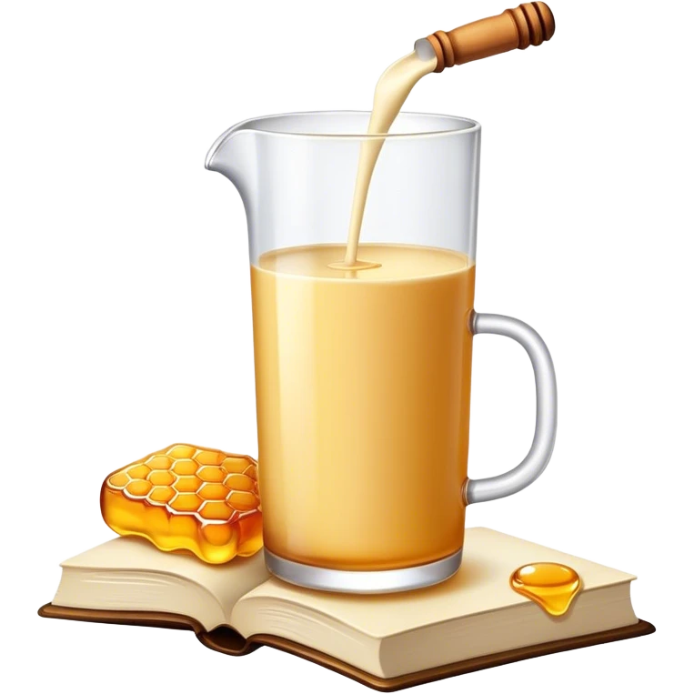 Book milk and honey   emoji