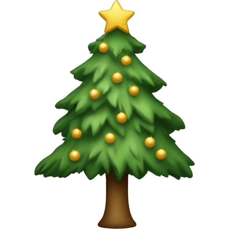 Neutral Christmas tree emoji