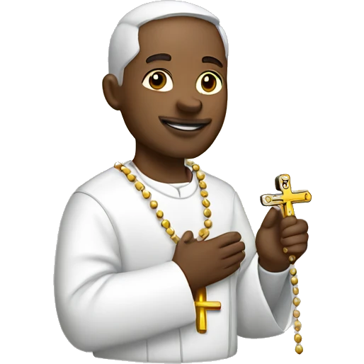 catholic with rosary emoji