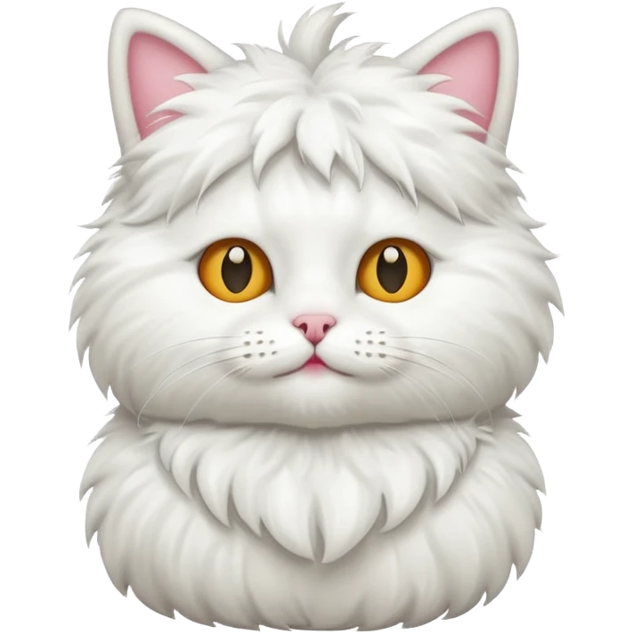 white cat with funny costume emoji