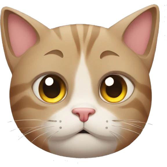 Weary cat emoji