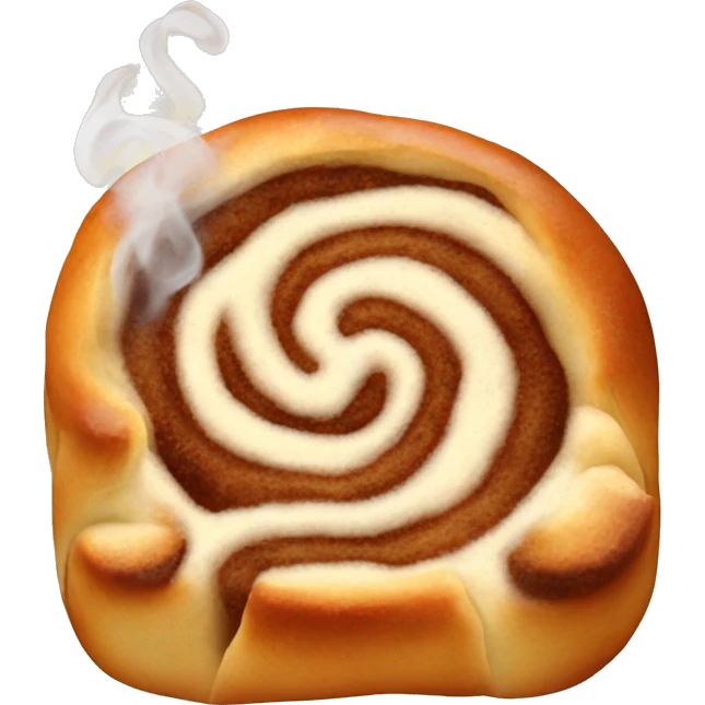 Cinnamon roll smoking  emoji