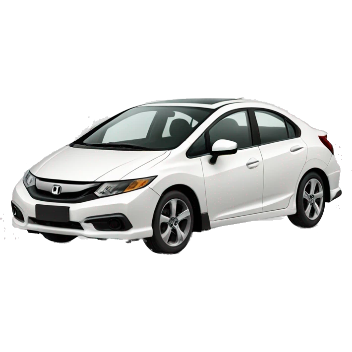 White Honda civic emoji
