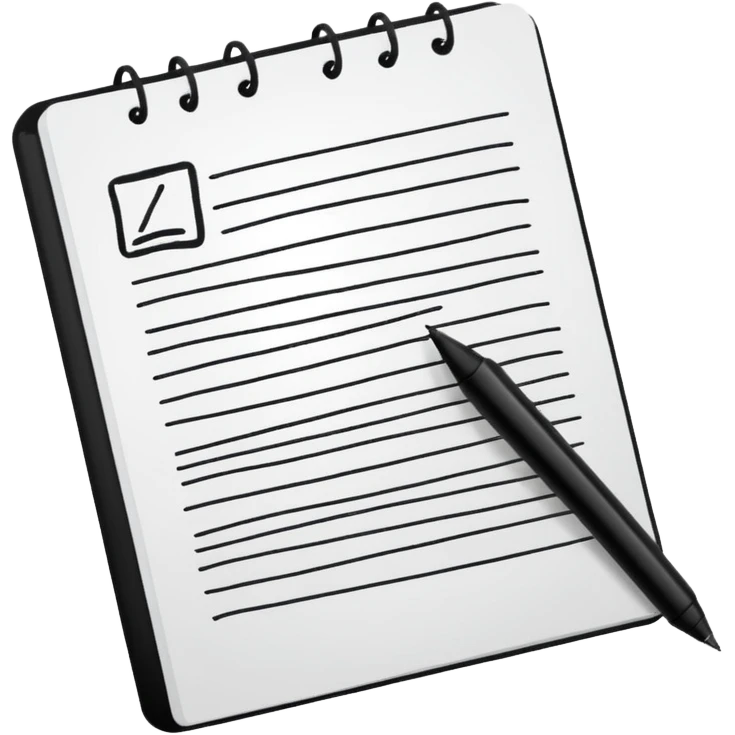 outline notes emoji