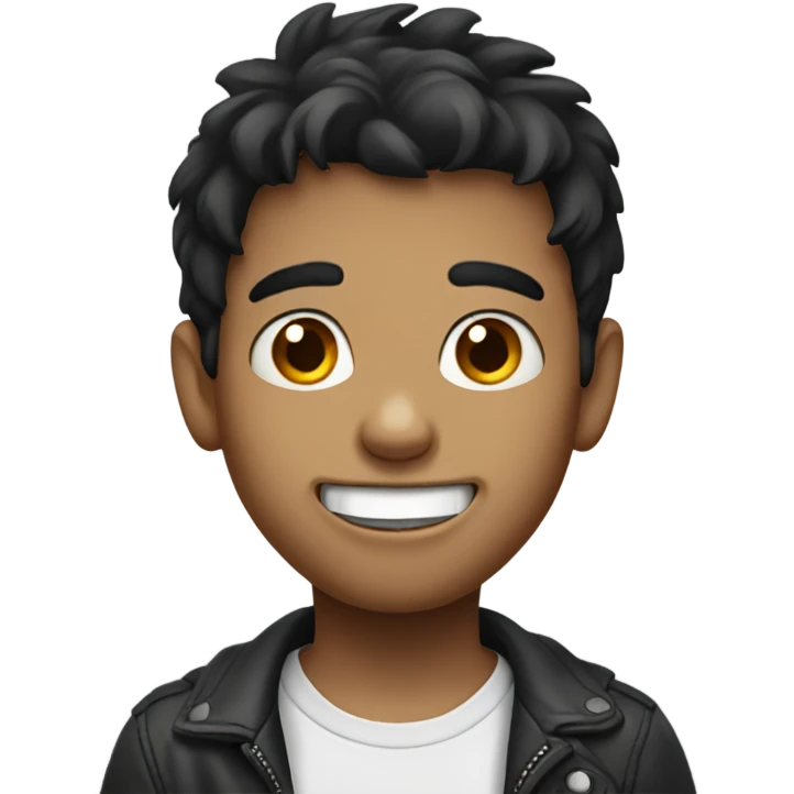 Dark haired boy with missing tooth emoji