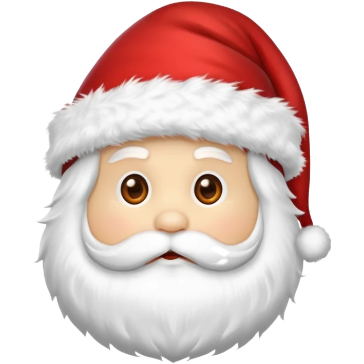 A cute Santa hat  emoji