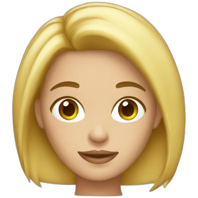 Brunette blonde emoji