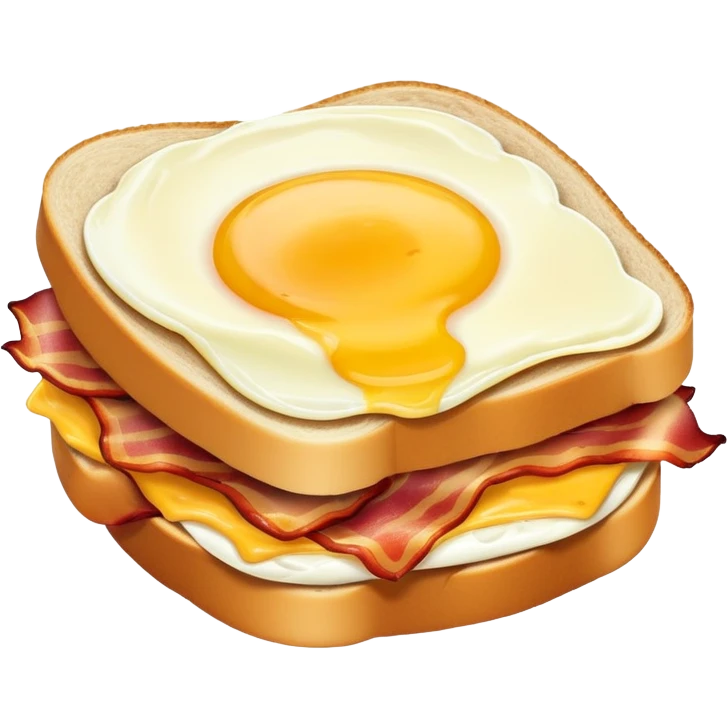 Bacon Gouda egg sandwich  emoji