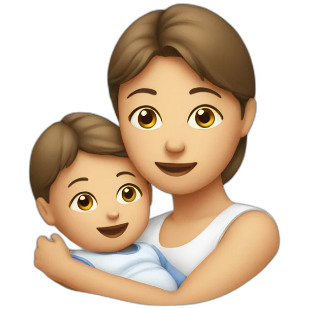 infant and mother emoji
