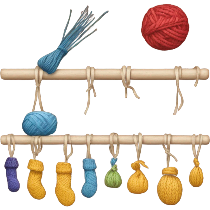 symbol for an ecommerce platform for products that belong to the handicraft group, such as knitting, embroidery, or some other craft emoji