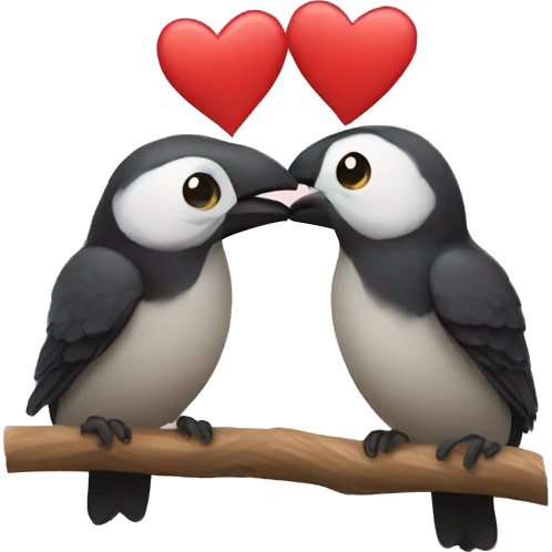 2 perches kissing emoji