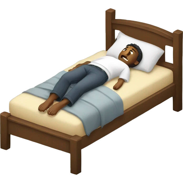 Guy under the bed emoji