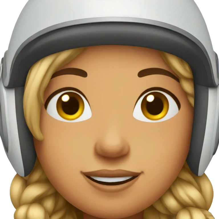 a girl is Skiing, full view emoji