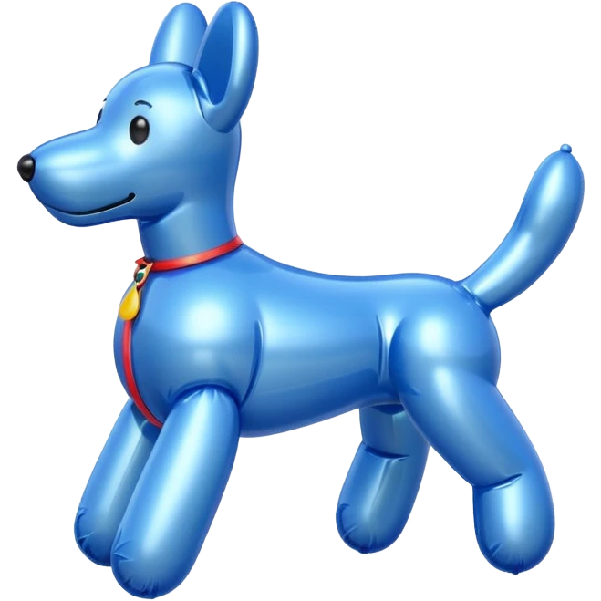Blue balloon dog emoji