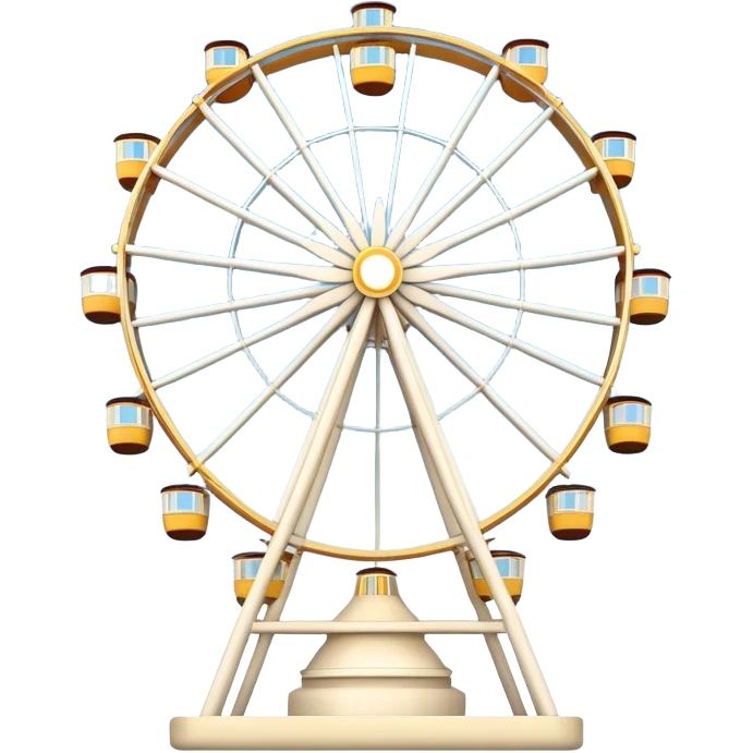 Cream Ferris wheel emoji