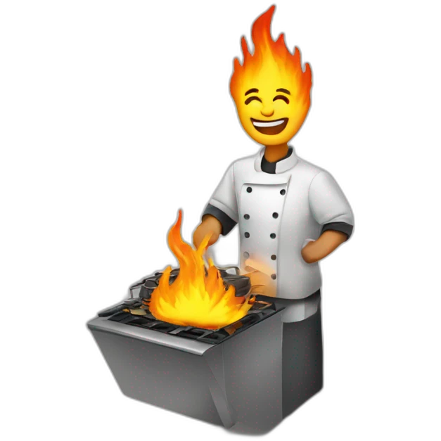 server on fire emoji