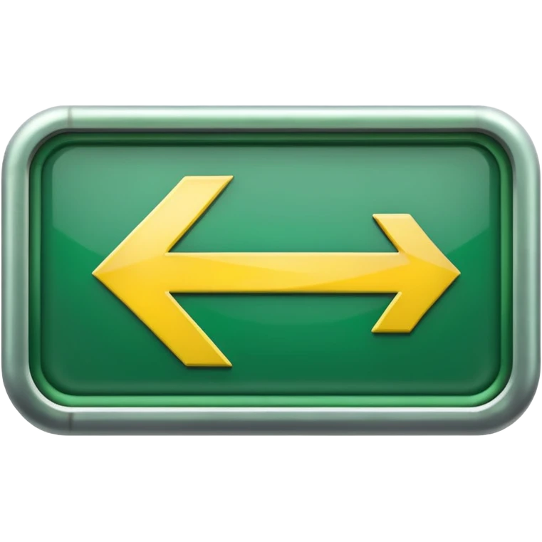 Exit Sign – green arrow, Subway Sign. emoji