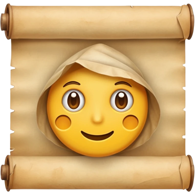 a poster, rolled up, like a old map emoji