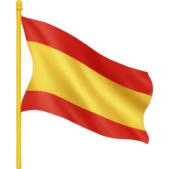 Yellow and red flag emoji