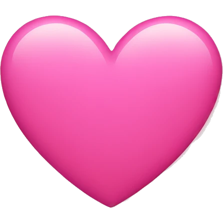 pink heart rounded emoji