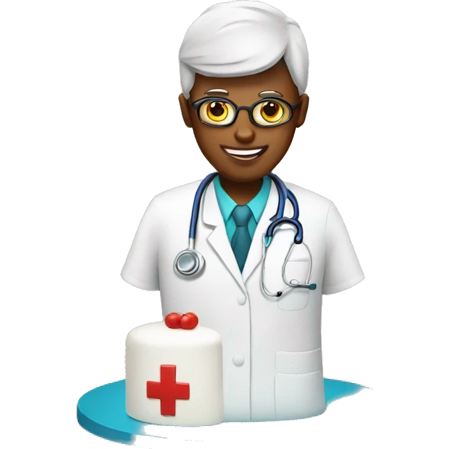 Medical doctor cake emoji