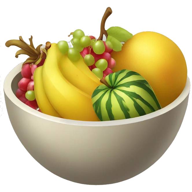 bowl of raw exotic fruit emoji