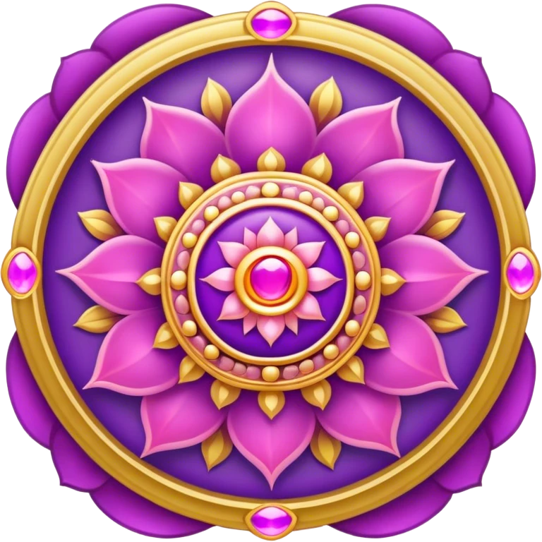 Sahasrara chakra purple pink gold emoji