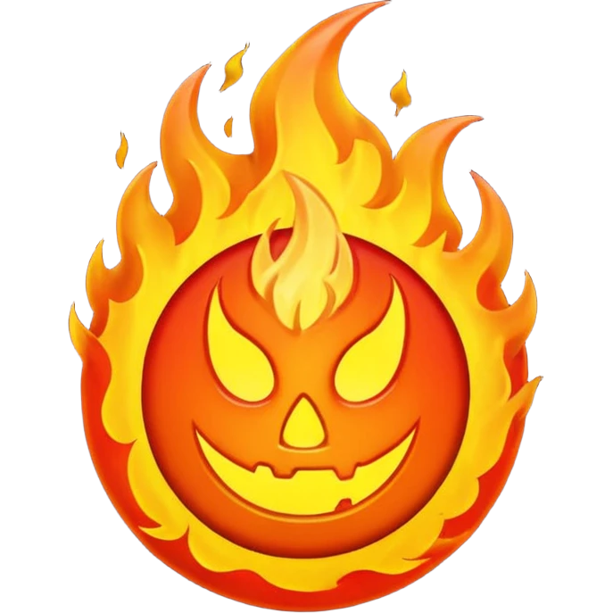 ancient symbol of fire wrath emoji