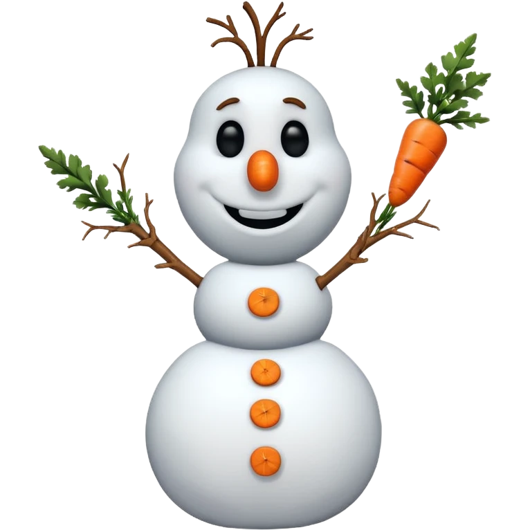 Olaf from the Frozen movie emoji