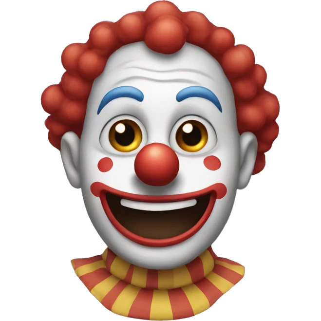 Clown saying goodnight emoji