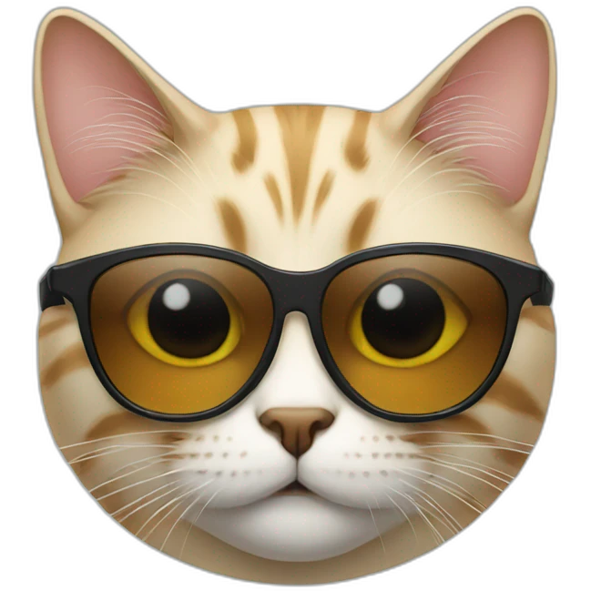 Cat with sunglasses emoji